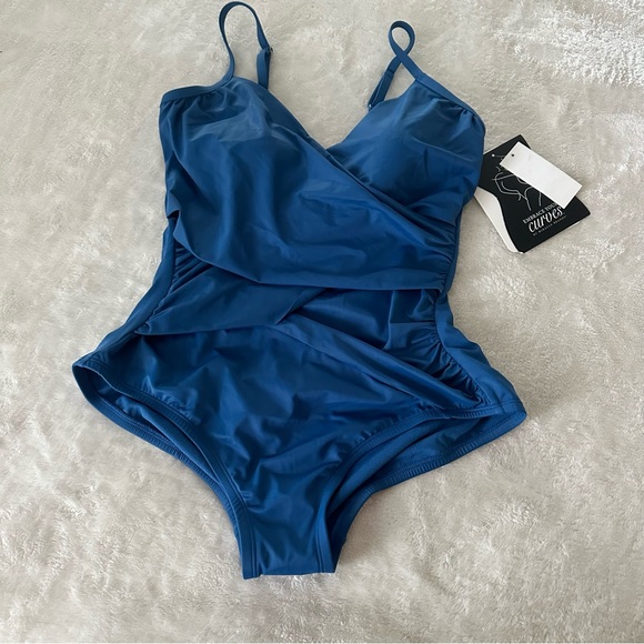 Miraclesuit Swim Nwt Miraclsuit Swimwear Ruched Shapewear One Piece